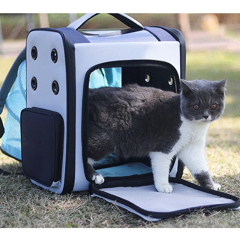 Borsa da viaggio portatile per astronauta, capsula spaziale traspirante, marsupio espandibile, zaino per animali domestici per cani e gatti