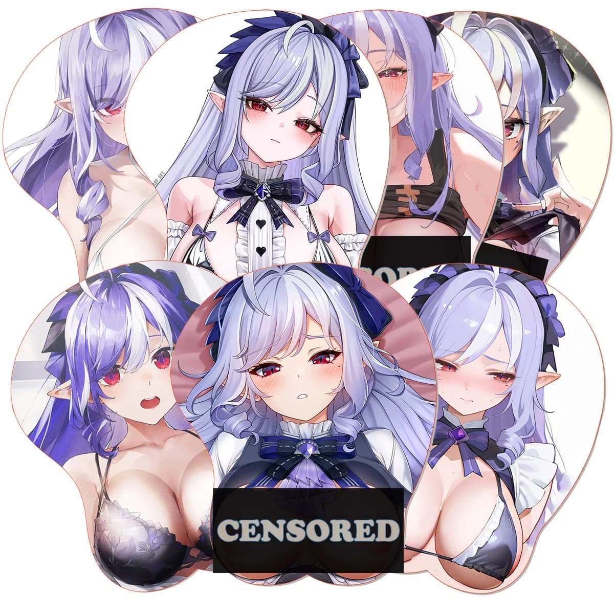 Tappetino per mouse 3D Boob Zenless Z_Zone Zero ZZZERO Tappetino per mouse Oppai Vivian Banshee Anime poggiapolsi in silicone Tappetino per mouse da gioco sexy BULK