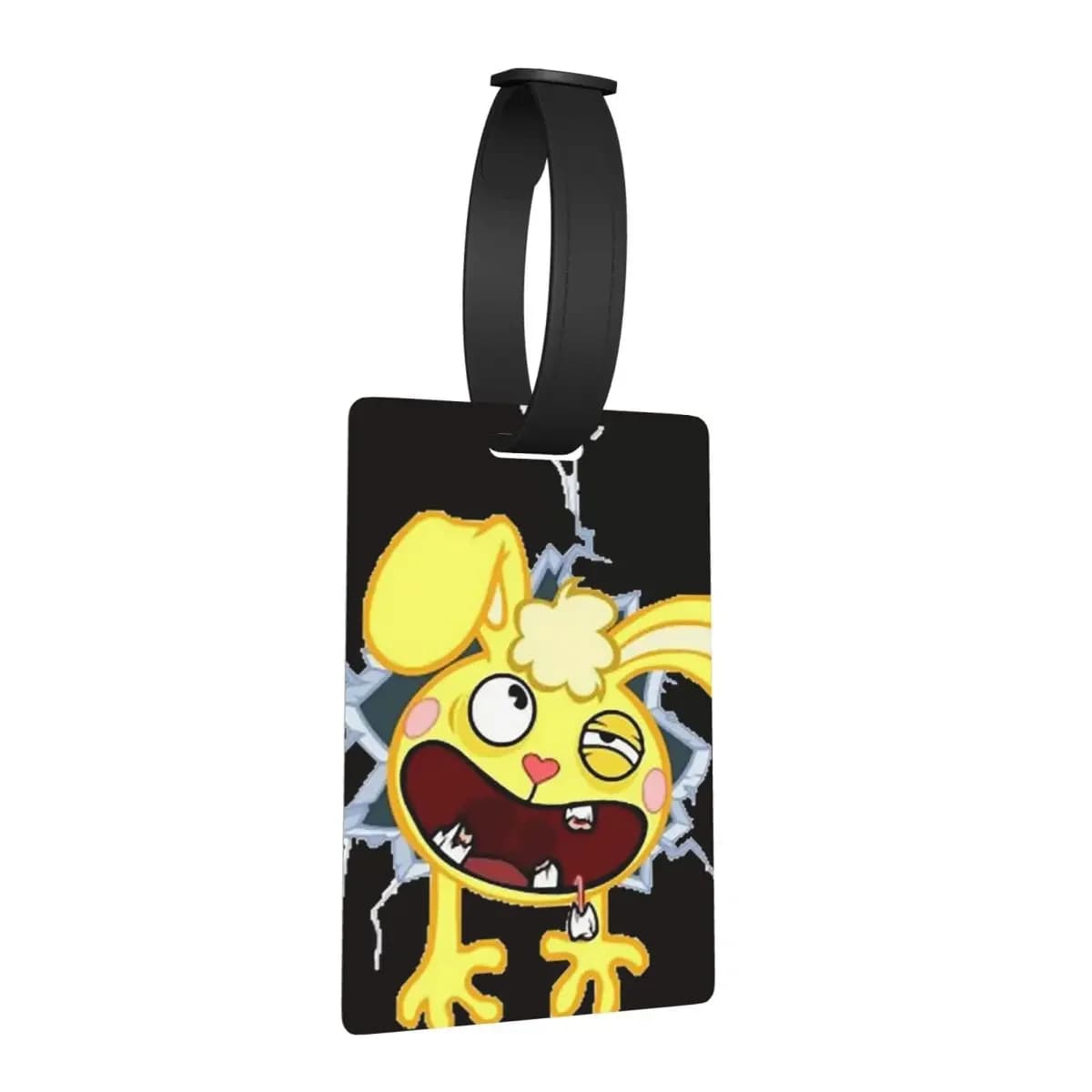 Happy Tree Friends Etichette per bagagli Accessori per valigie Moda da viaggio Etichetta per imbarco per bagagli Porta etichette ID Nome Indirizzo