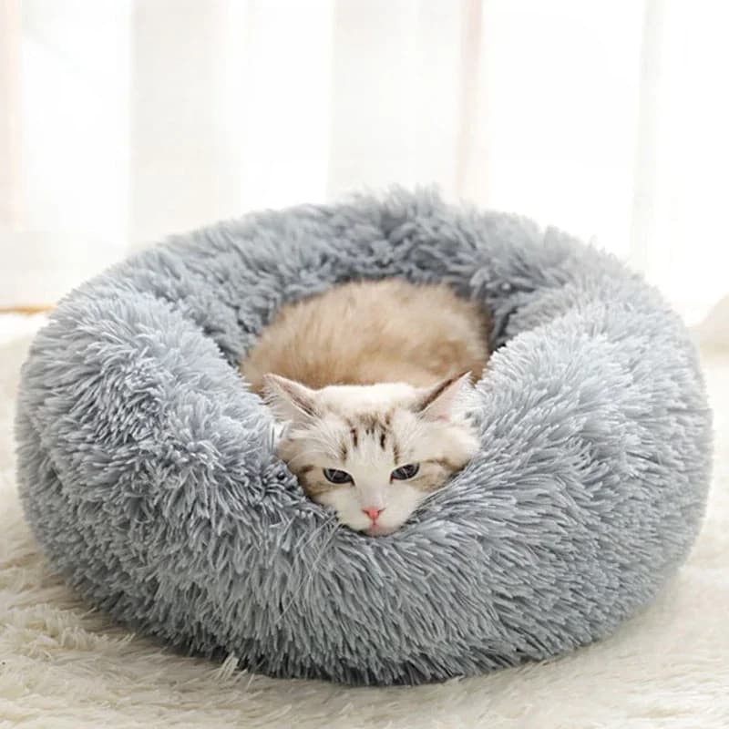 Warm Home Winter Plush Pet Nest Detachable Washable round Bed for Cats And Dogs Universal Seasonal Decorative Warmth