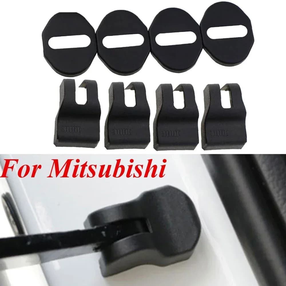 Copertura della serratura della portiera dell'auto Coperture del fermo del braccio di controllo della porta per Mitsubishi Lancer EX ASX Outlander Sport Protector Accessori ABS