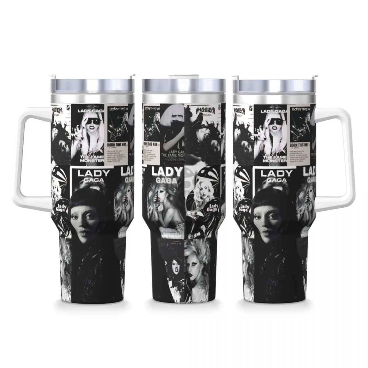 Lady Gaga Mayhem 2025 Album Bicchiere Bevanda fredda Bottiglia d'acqua Calore Tazza termica in acciaio inossidabile Tazze per auto da viaggio personalizzate