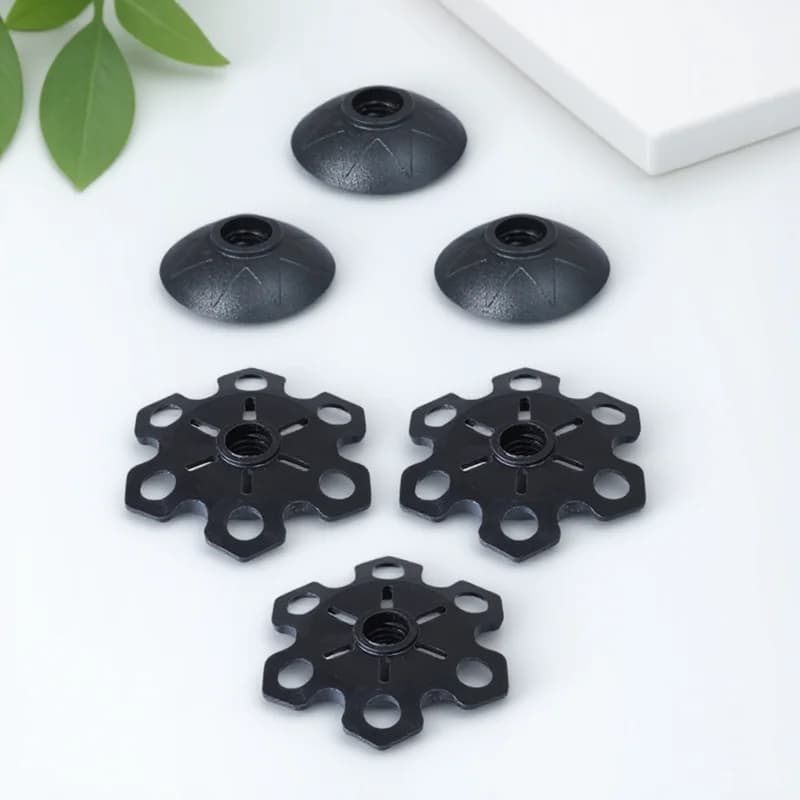 6 Piece Protective Tips for Trekking Sticks, Snowflake Top for Fango and Skiing, Hiking and Walking Stick Spare Parts, Open Adventure Equipment
