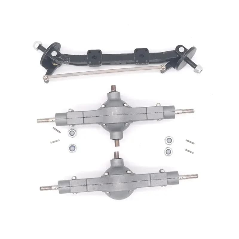 Qin24 1/24 RC Heavy Truck metallo anteriore centrale e posteriore Diff Bridge Set parti