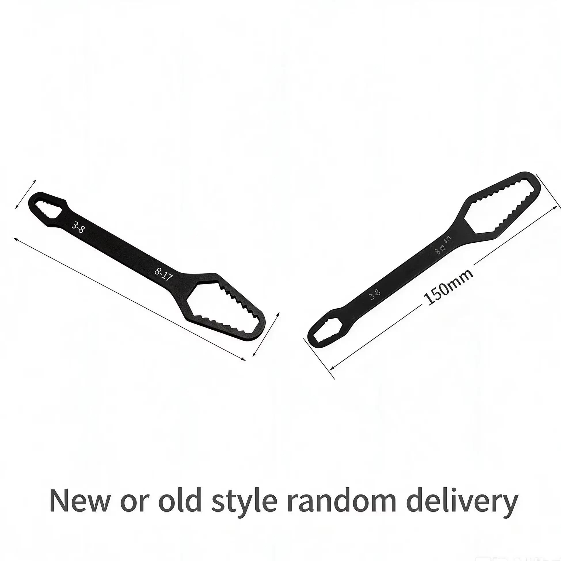 SEAMETAL Universal Torx Wrench Adjustable Wrench Board Double-head Multipurpose Torx Spanner Repair Hand Tools 3-17mm 8-24mm