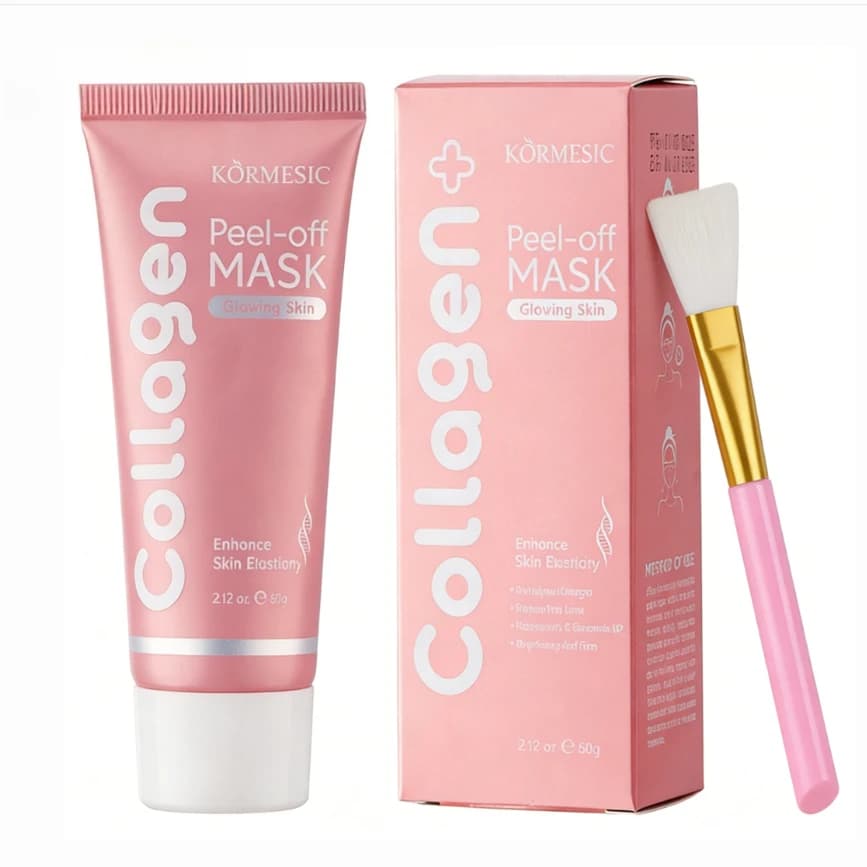 Collagen Peel Off Mask, Deep Cleansing Exfoliating Blackhead Remover Mask for Face, Pore Minimizer Peel Off Mask for All Skin