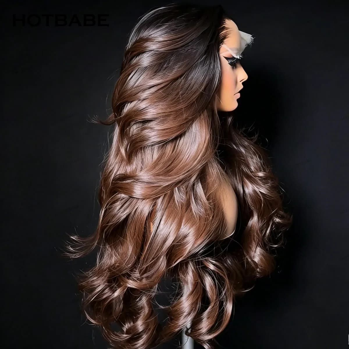 Glueless Wigs Human Hair 1B/4 Brown Body Wave Wear And Go 13×6 HD Lace Frontal Wigs 13×4/360 HD Lace PrePlucked With Baby Hair