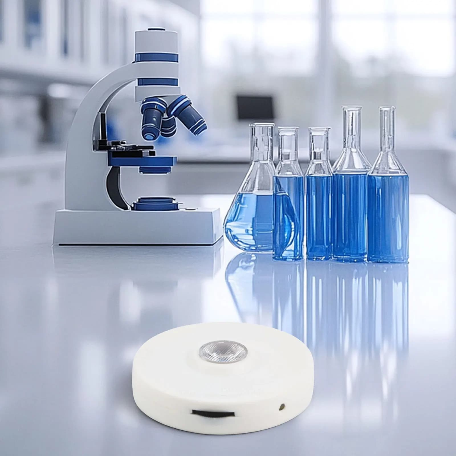 1 Set Luce per microscopio a LED con cavo di alimentazione USB Illuminatore 5V 5WIntensità della luce = Microscopio = Luce a LED = Utensili elettrici