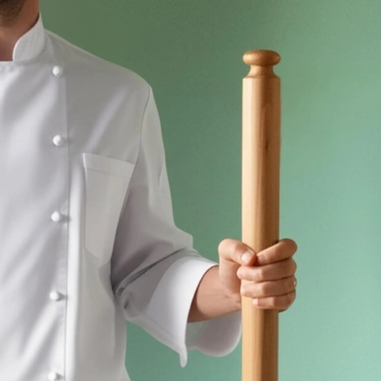 Mattarello Artigianale per Pasta Italiana, Autentico Strumento Extra Lungo in Legno di Faggio per Fare la Pasta in Casa