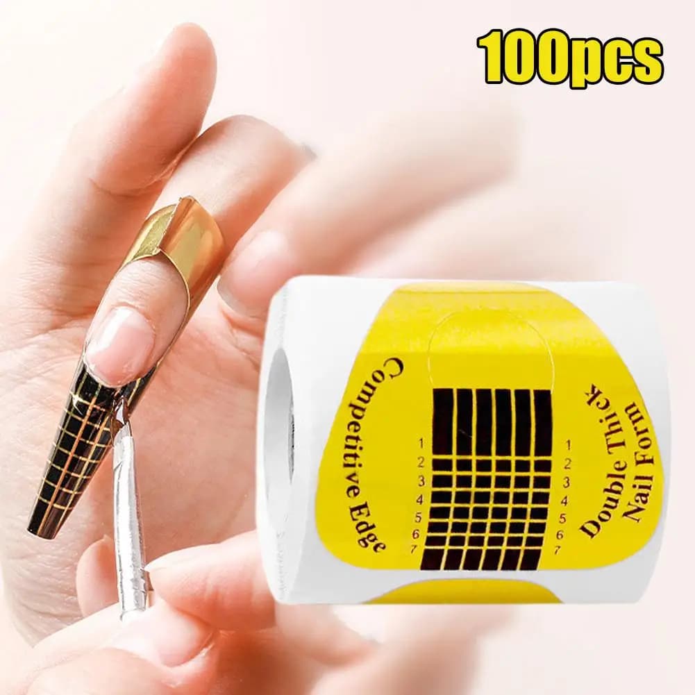 Stampi per Unghie in Acrilico UV Gel, Punte per Estensione, Guida per Nail Art Francese, Stencil per Manicure, Accessori e Strumenti