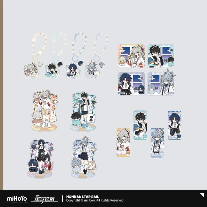 Sunsyea Honkai Star Rail Merchandise ufficiale miHoYo Originale autentico serie NSSS Portachiavi con distintivo Acrilico Stand Card Domenica