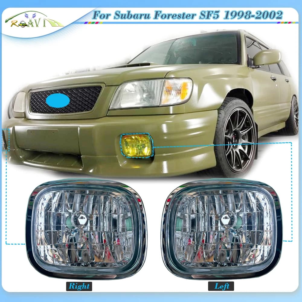 Roavia For Subaru Forester SF5 1998-2002 Front Bumper Foglight Driving Lamp Front Fog Light Fog Lamp Foglamp Signal Light