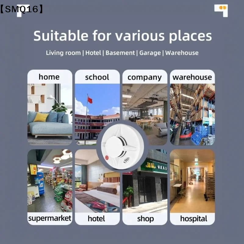 4G NB Smart Smoke Detector Real Time SMS And Mobile Alert High Sensitivity Fire Alarm For Home Kitchen Warehouse Safety【SMQ】