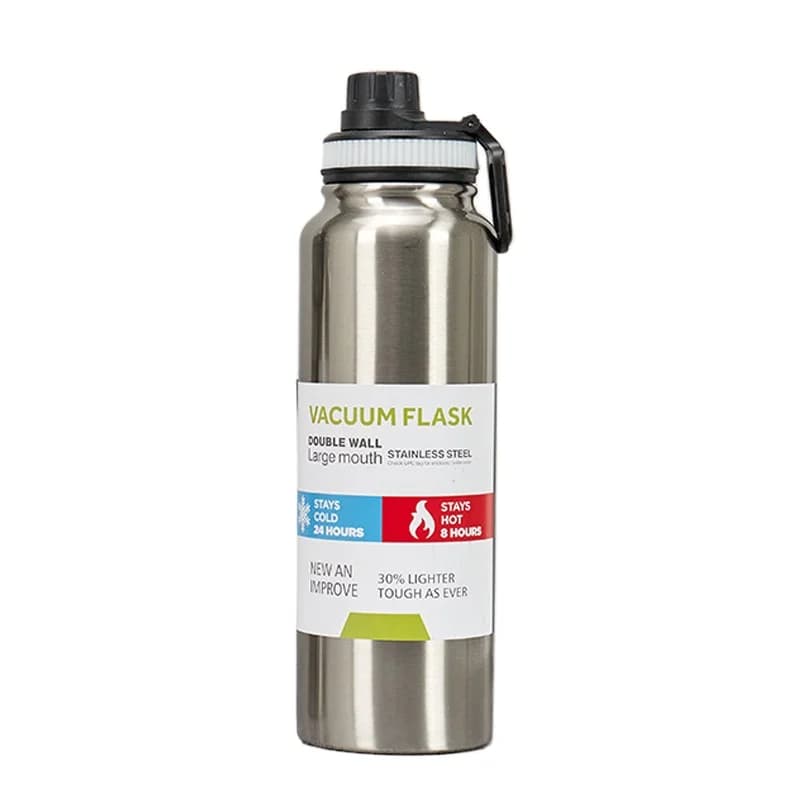 Borraccia Termica in Acciaio Inossidabile da 600/800/1000ML, Tazza Termica da Auto, Thermos Sottovuoto, Mantiene Freddo e Caldo, Tazza Termica Sportiva Isolante