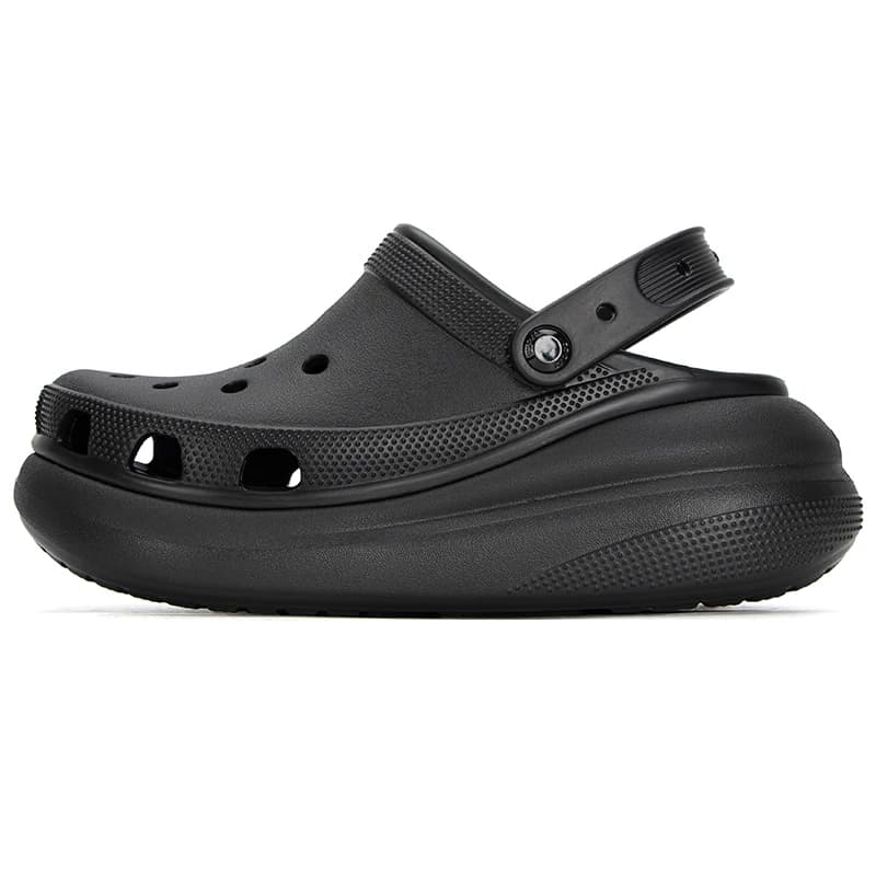 Women's shoes Crocs with thick sole, Puff hoofs, comfortable and breathable sandals, fashionable slippers 207521-001