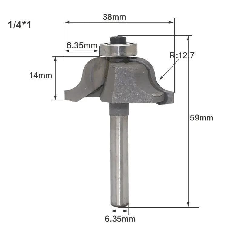 Manico 1/4 Coltello da 1/2 linea Convesso Sensibile Figlio Classico Bordo del tavolo Cucina europea Lavorazione del legno