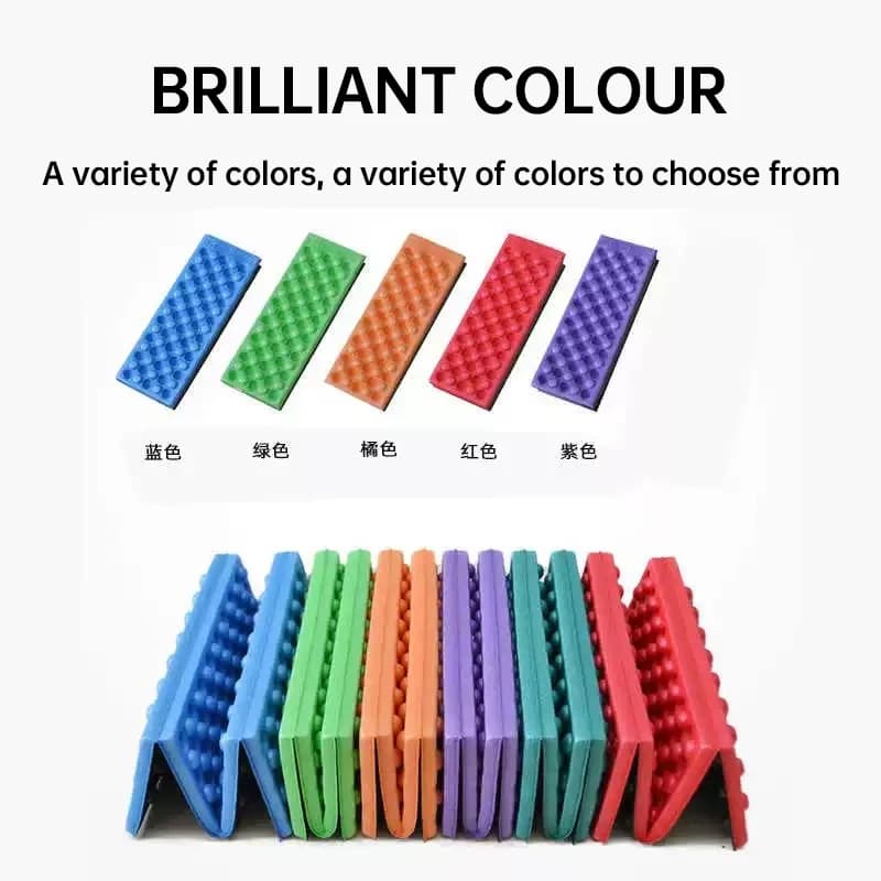 Portable Lightweight Mini Waterproof Mat Camping Foam Mat Foldable Kneeling Mat Comfortable Seat Cushion for Outdoor Activities