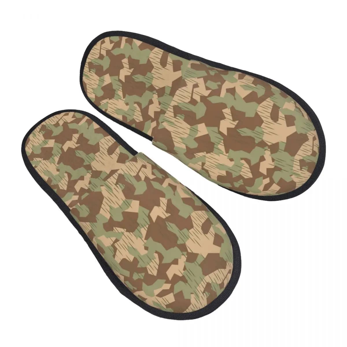 Splittermuster Ww 2 Pantofole da casa in memory foam morbido modello mimetico da donna Pantofole comode e calde con suola antiscivolo