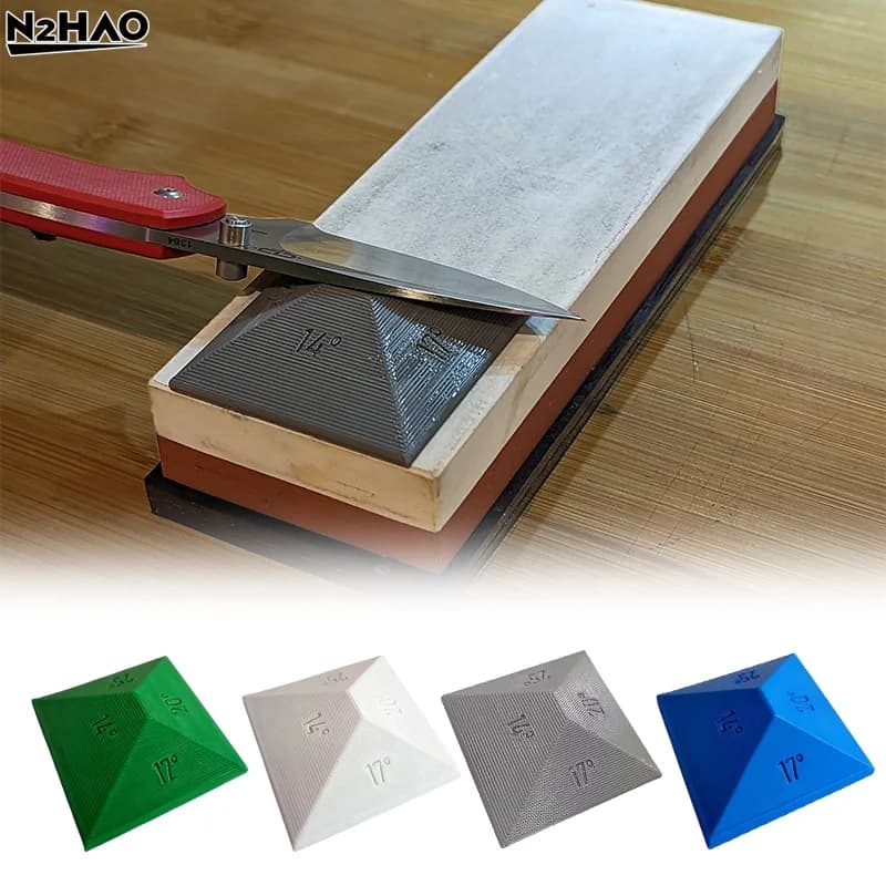 1PCS Pietra per affilare Aiuto Angolo multiplo Rettifica Angolo Guida Binario antiscivolo Essenziale per la cucina e la casa All'aperto Risparmio di tempo