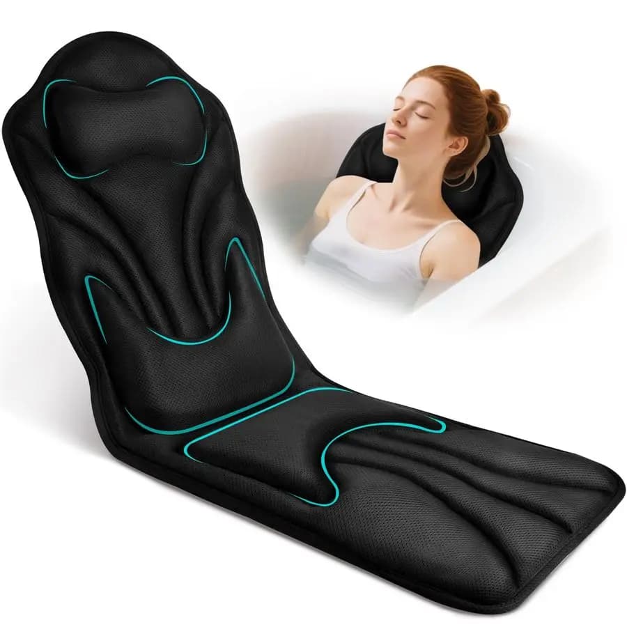 Cuscino da Bagno Ergonomico per Vasca, Supporto per Collo, Vita e Fianchi, Lussuoso Cuscino da Doccia 3D in Rete Senza Fodera