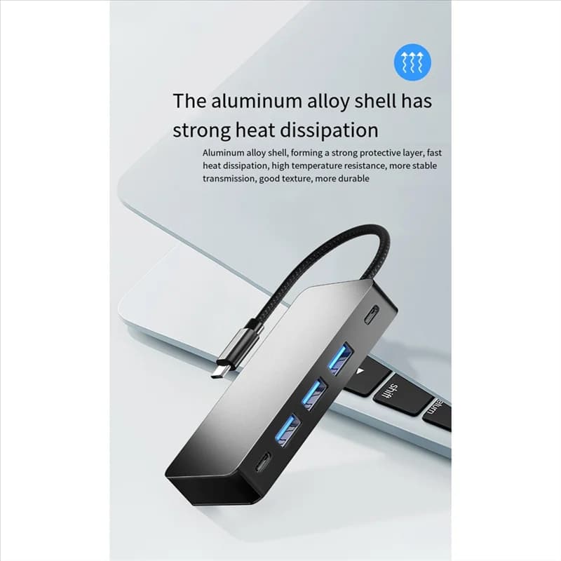 Exquisite Docking station 7 in 1 Hub USB tipo C a adattatore HDTV 4K con 3 porte USB per laptop Home Office Entertainment