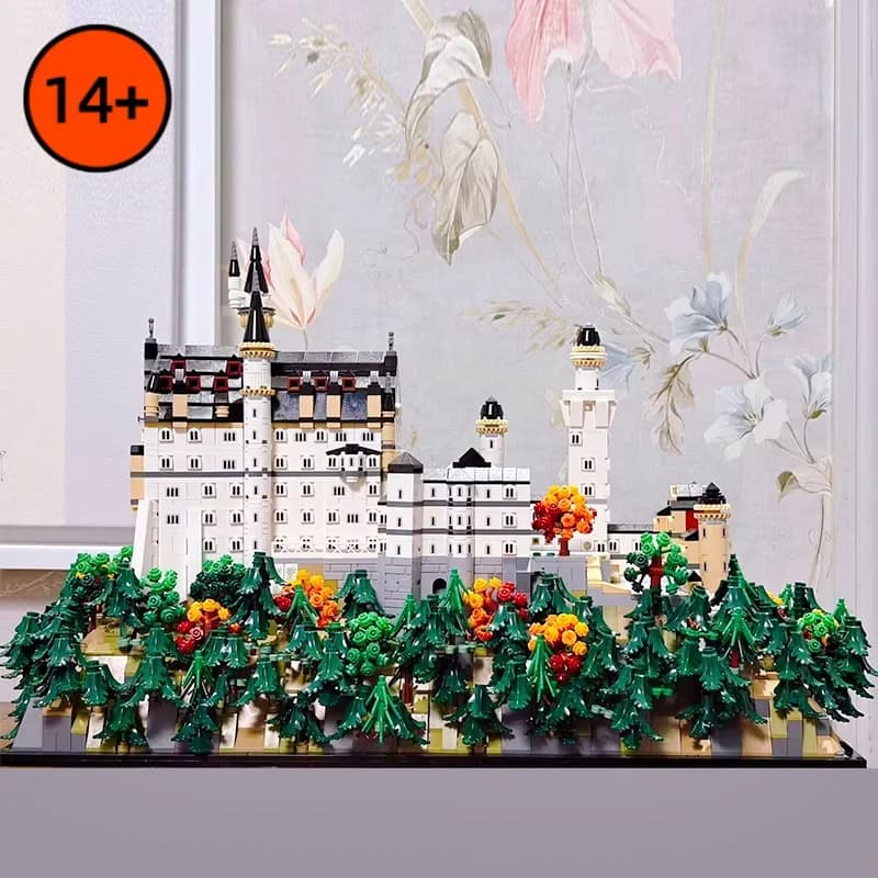 NUOVO Kit di Costruzione del Castello di Neuschwanstein MOC-21063, Modello Architettonico Europeo, Blocchi da Costruzione, Giocattoli, Regali di Compleanno