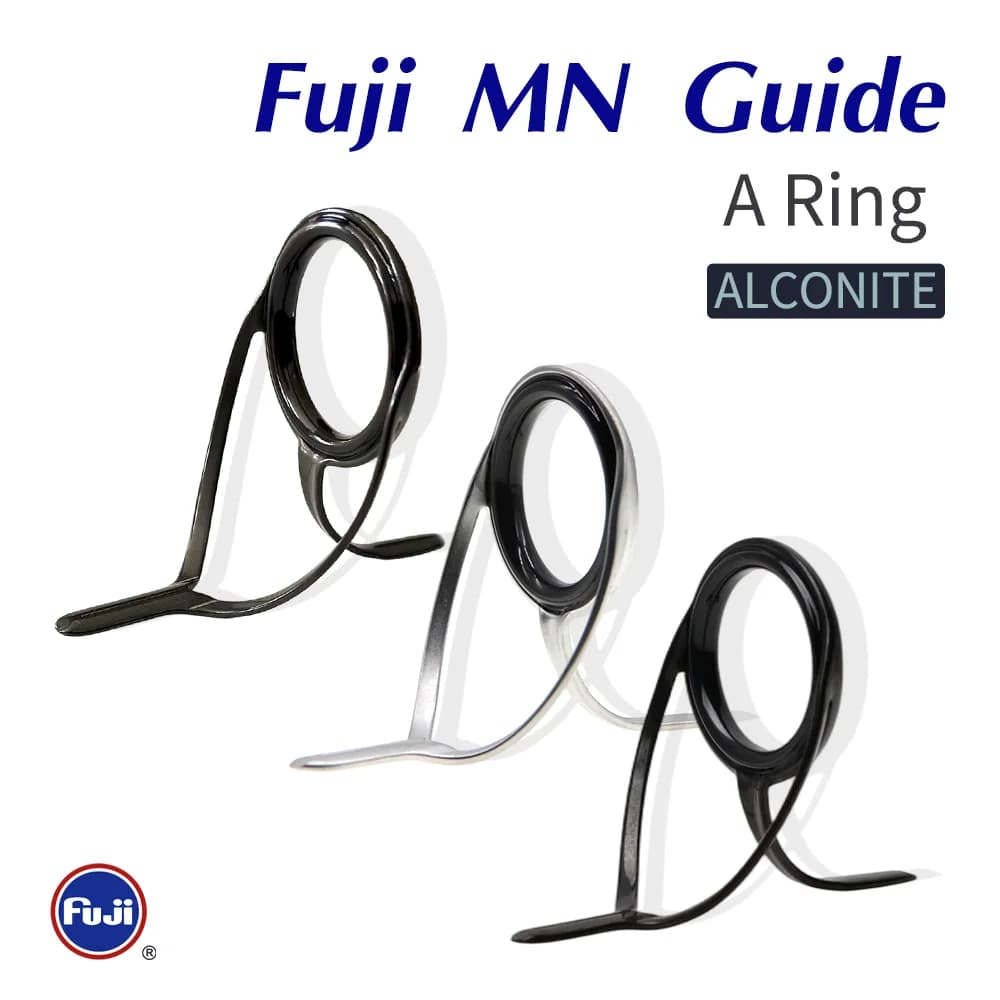 Anelli Guida Originali Fuji MN Alconite per Canna da Pesca Spinning e Casting, Multiuso, per Telaio Medio-Pesante, Parti per Canna da Pesca in Mare e da Barca, 2/4 Pezzi