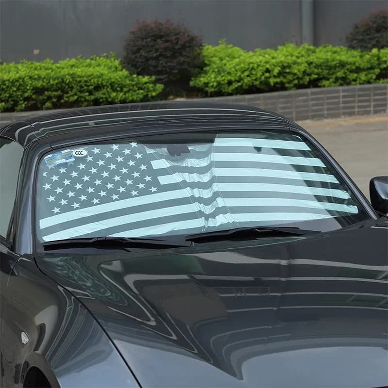 Per Mazda MX-5 ND 2016-2024 Nastro Argento Auto Parabrezza Anteriore Parasole Protezione Solare Visiera Parasole Accessori Auto