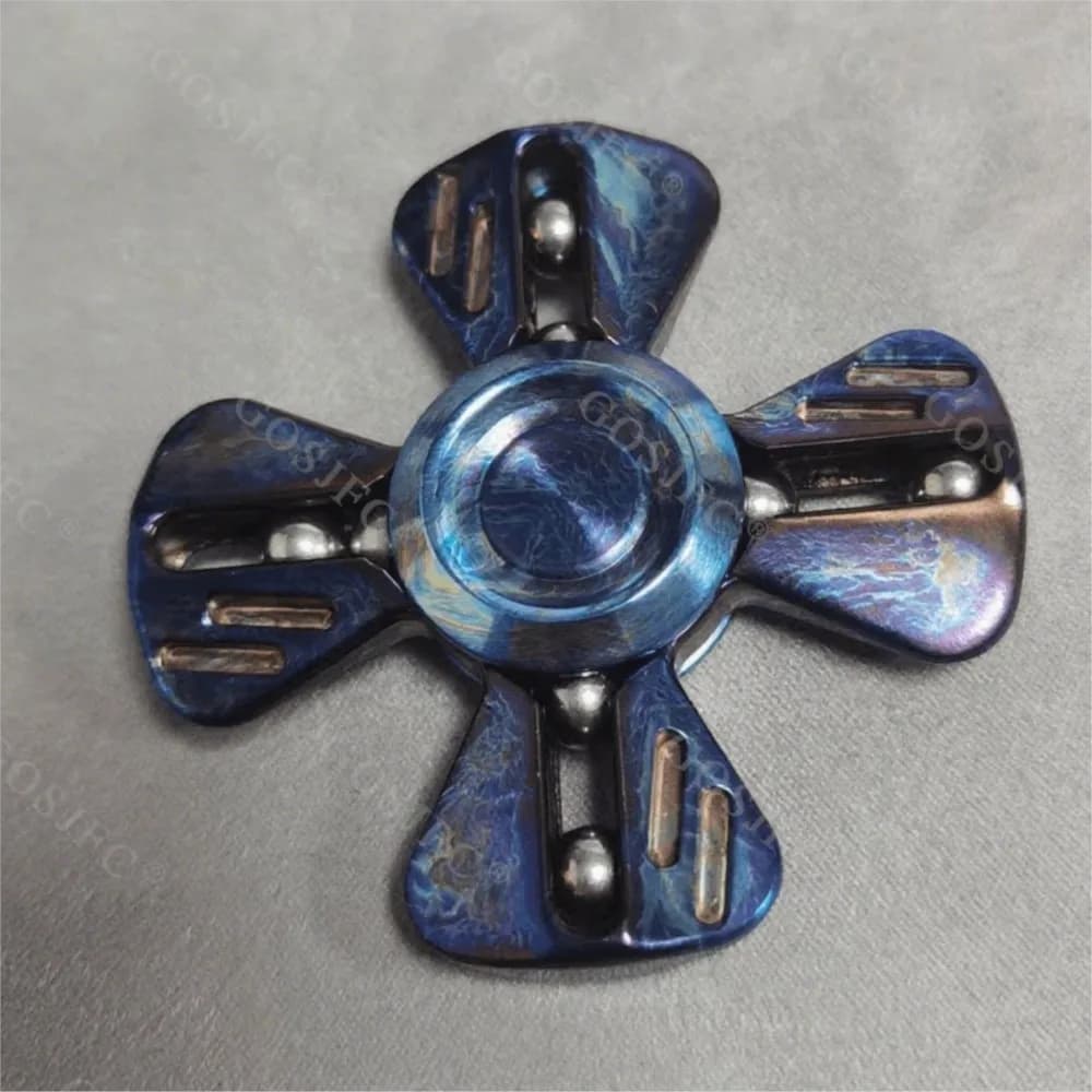 ZDEDC Fidget Spinner Diapason Collegamento Gryo Titanium Fidget Giocattoli per adulti Spinner fai da te Ufficio portatile