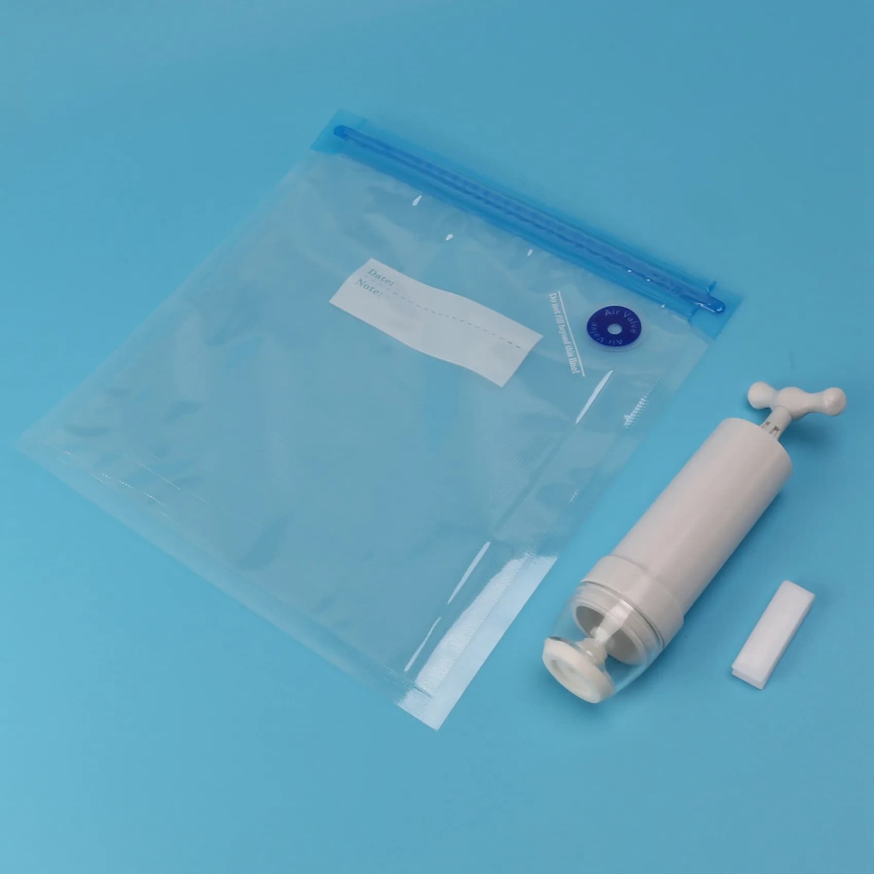 A005-Sous Sacchetti Vide Confezione da 30 riutilizzabili per alimenti sottovuoto elettrici Risparmia fornello sigillante con 2 pompe manuali, sacchetti sigillati di 2 dimensioni, 8 clip