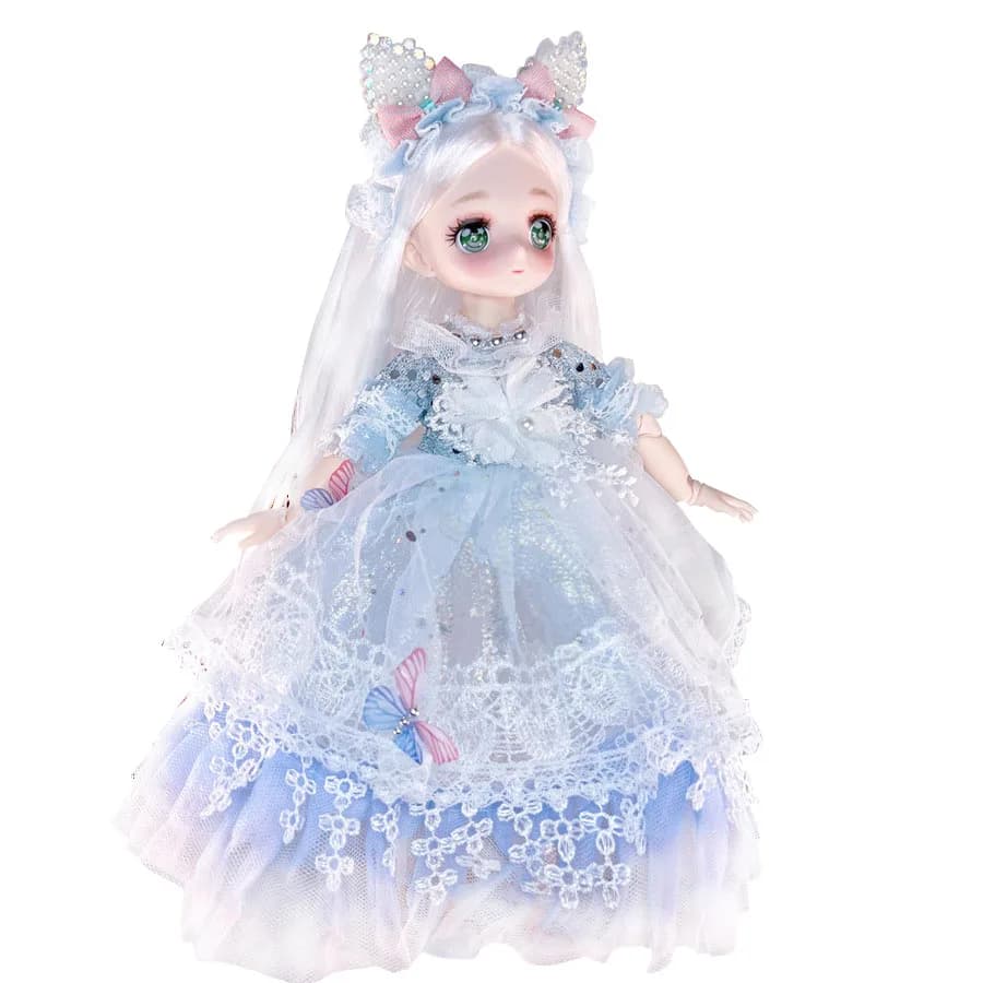 Attraenti occhi anime 1/6 bambole Bjd Byte per bambini ragazze bambola con faccia comica snodata a sfera fai da te 30 cm con abiti vestiti vestire