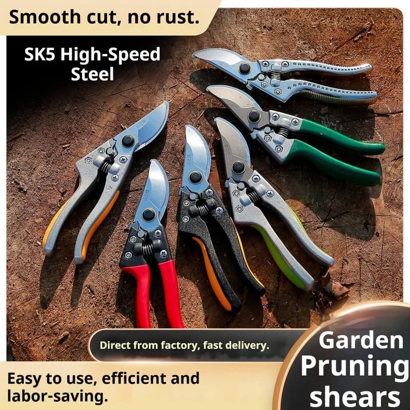 Sk5 pruning shears Gardening scissors for floral compositions Fruit harvesting coarse power Essential garden tools Handmade shears