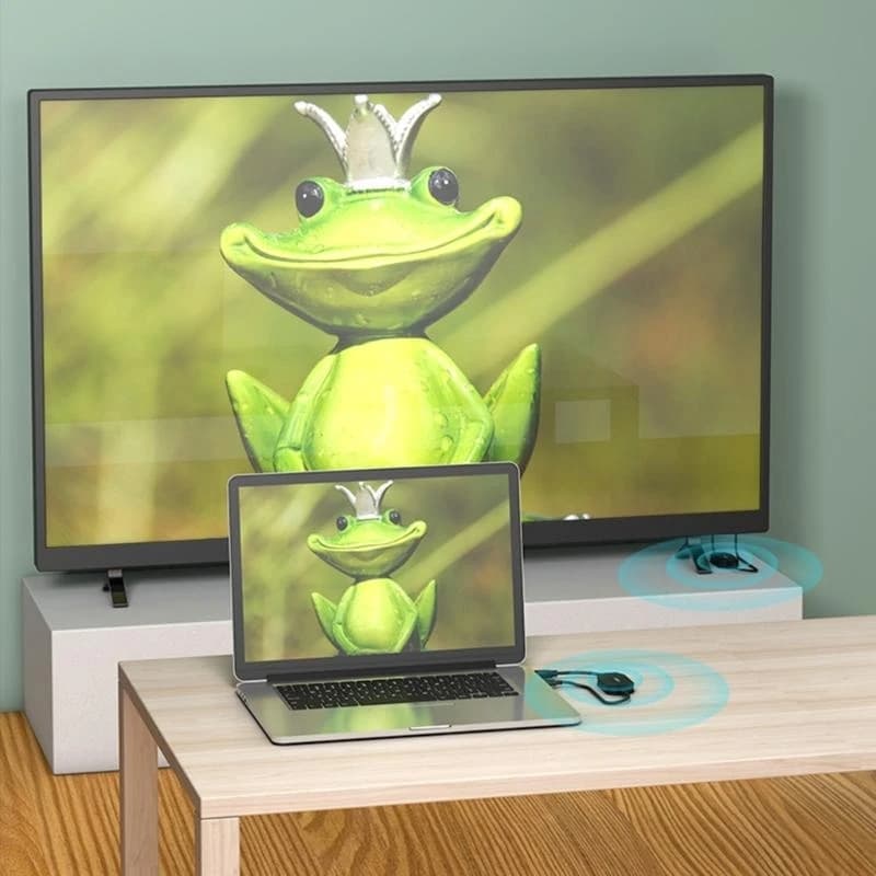 Proiettore con schermo PC, ricetrasmettitore wireless compatibile 1080P VGA