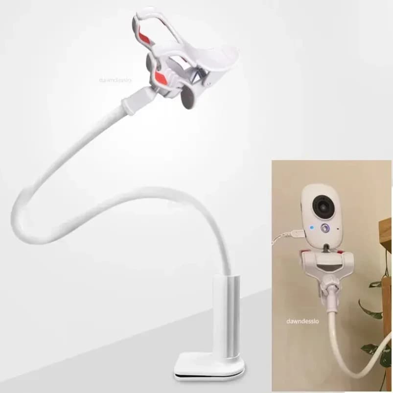 Nuovo supporto per fotocamera per supporto per baby monitor su culla da letto Staffa universale multifunzione regolabile a braccio lungo