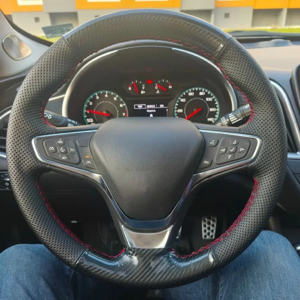 Coprivolante Personalizzato per Auto Malibu XL 2016 2017 Equinox 2017 2018 Accessori Auto Rivestimento Volante per Chevrolet Equinox