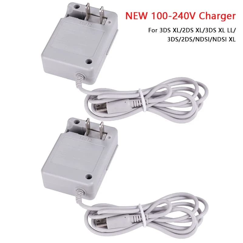 NUOVO 100-240V Viaggio A Casa di Alimentazione Da Parete Adattatore CA Caricatore Per Il NUOVO 3DS XL LL/3DS/3DS XL/2DS XL/2DS/NDSI/NDSI XL EU US Plug