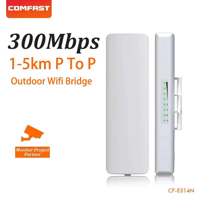COMFAST 3-5KM Ponte WiFi esterno Monitoraggio della rete a lungo raggio CPE da p a p Router di segnale WIFI Punto di accesso AP 1 pezzo