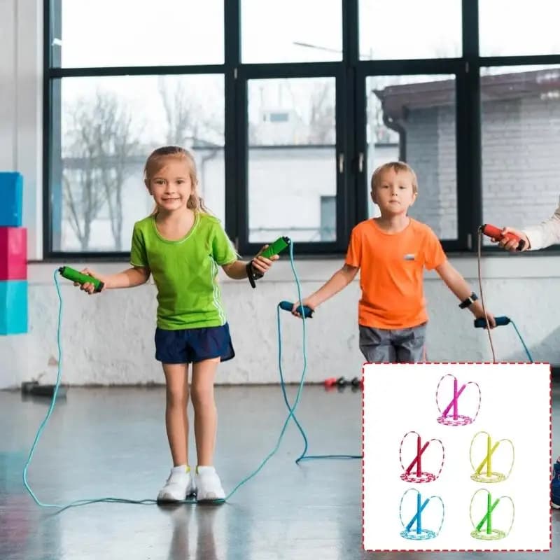 Corda per saltare Grovigli Libera Fitness Corda per saltare Morbida corda per saltare in rilievo Maniglia ergonomica Lunghezza