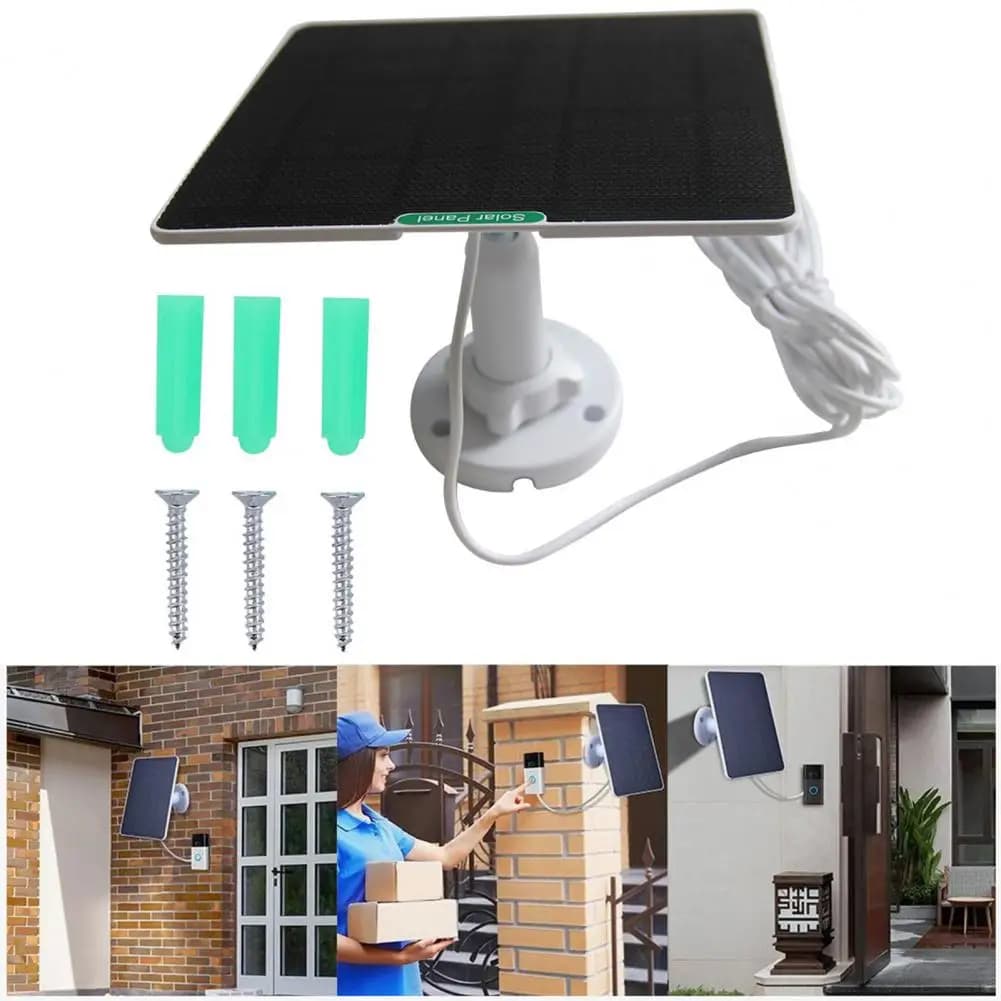 Caricatore solare 5v/1000ma Caricatore solare con uscita giornaliera nuvolosa Pannello solare impermeabile Ip67 con protezione da cortocircuito per Arlo