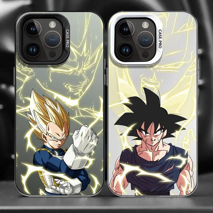 Custodia per telefono Cartoon Goku D-Dragon Balls per iPhone 12 Pro 16 15 Plus XR 13 XS Max 16e 14 Pro X 11 Pro Max 11 Pro Cover morbida