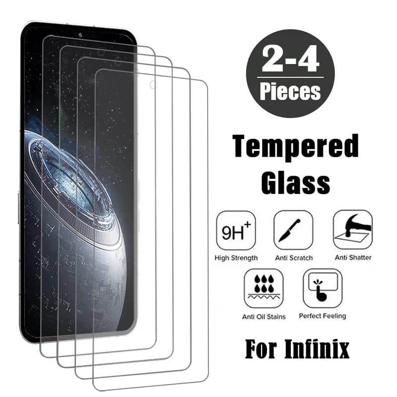 2-4 pezzi protezione schermo per Infinix GT 20 10 Pro Smart 9 8 7 6 HD vetro temperato per Infinix Note 40X 40 30 Pro VIP pellicola frontale