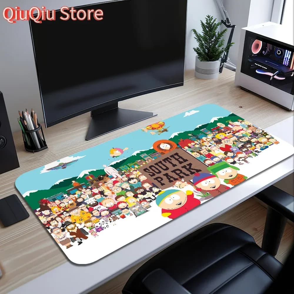 Carto S-South Cute P-Park Mouse Pad Grande tappetino da scrivania Tastiera ergonomica per ufficio in gomma PC antiscivolo Anti-caduta Casa personalizzata Miglior prezzo