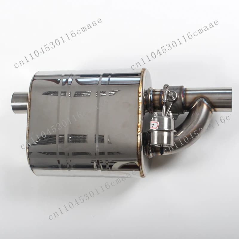 Silenziatore elettronico per auto sportive da 51 mm, 63 mm, 76 mm, in acciaio inox SS304, tipo H, con ingresso e uscita singoli.