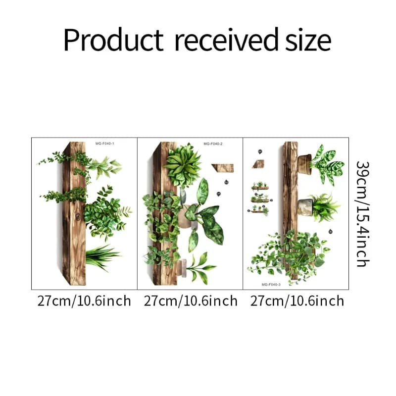 Creative Wall Stickers Decalcomanie for potted self-adhesive wall decal Removable wall art home decoration accessories DIY wall decoration