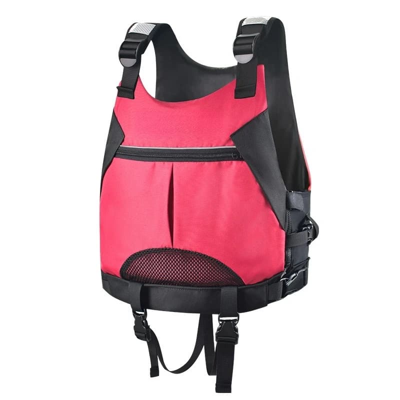 Life jacket buoyancy vest turquoise adult paddle water sports leather belt buoyancy vest