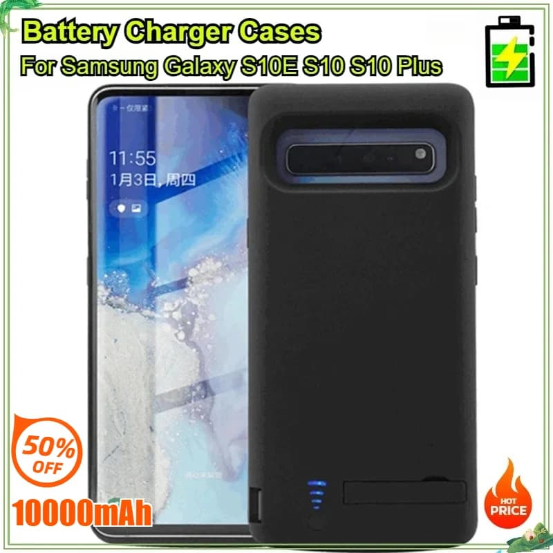 Custodie per caricabatteria da 10000 mAh per Samsung Galaxy S10E S10 S10 Plus Cover per Power Bank portatile per Samsung Galaxy S10 Power Case