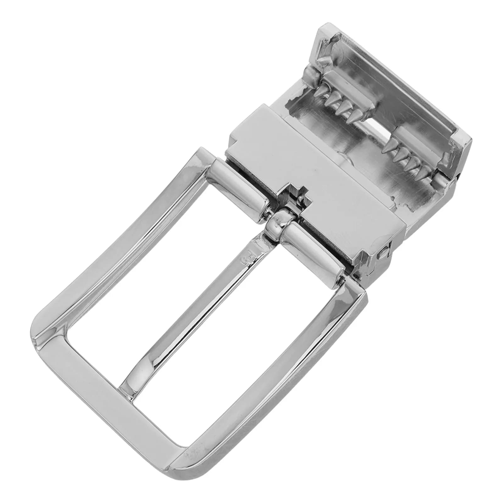 Fibbia per Cintura Reversibile in Lega di Zinco, Clip di Ricambio 3,3 cm per Cinture da Uomo, Chiusura Metallica a Singolo Gancio per Jeans, Casual e Business
