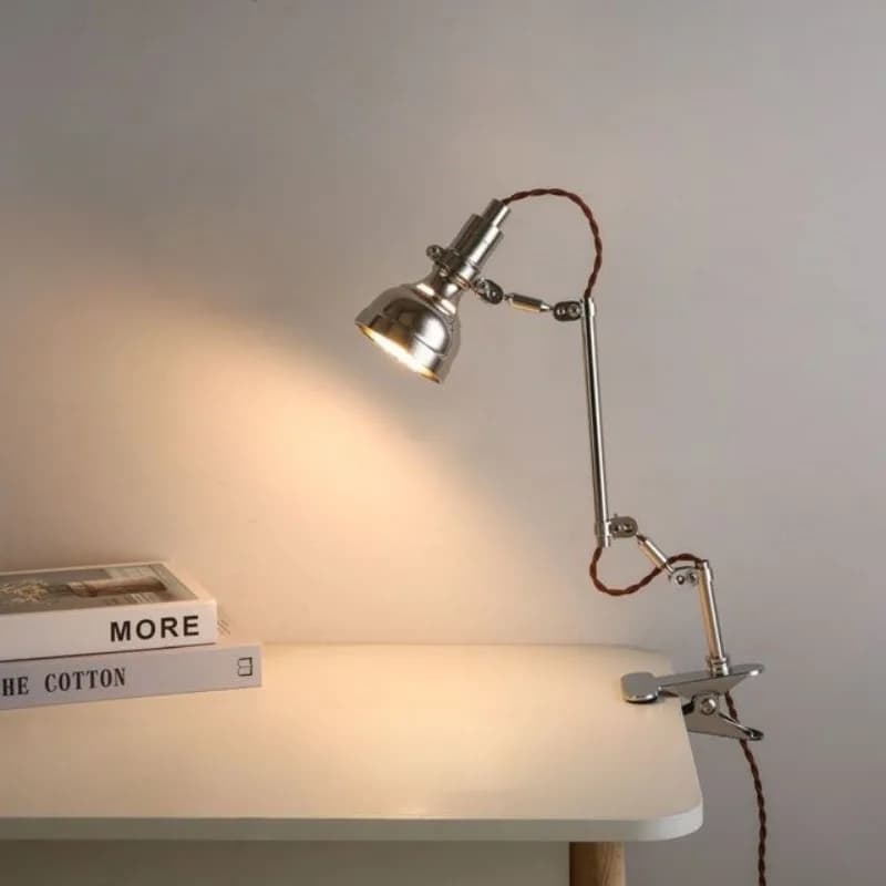 Aluminium Desk Lamp Industrial Style Tricolor Table Lamps Bedroom Study Desktop Mood Light Adjustable Rocker Arm Reading Lights