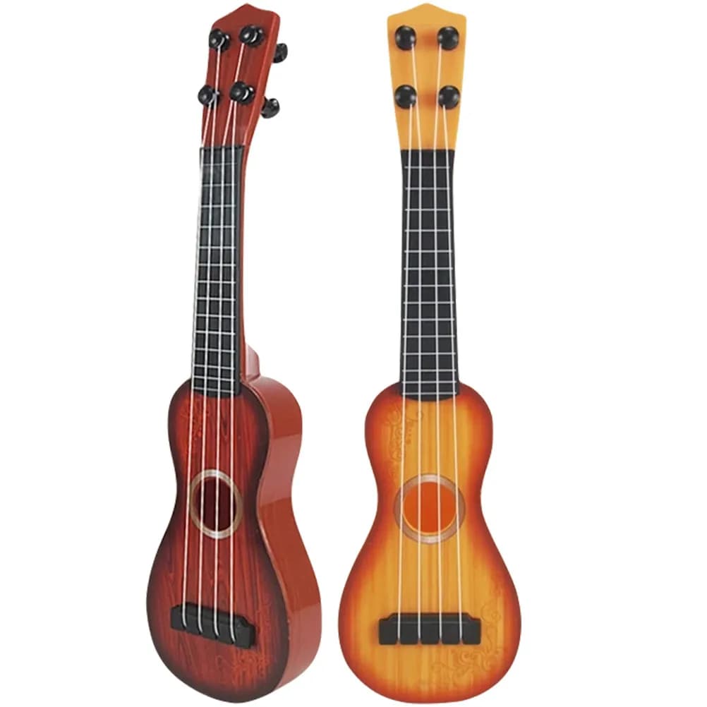 2 Pezzi Ukulele per Bambini, Strumenti Musicali in Plastica Sicura, Chitarra per Bambini, Regali Educativi per lo Sviluppo Precoce dei Bambini