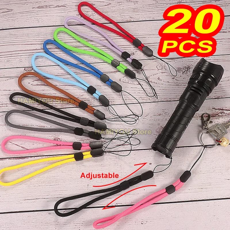 20 Cinturini Regolabili per Cellulare da Polso per iPhone Samsung HUAWEI XIAOMI, Chiavette USB, Chiavi, Portachiavi, Cinghie per Fotocamera